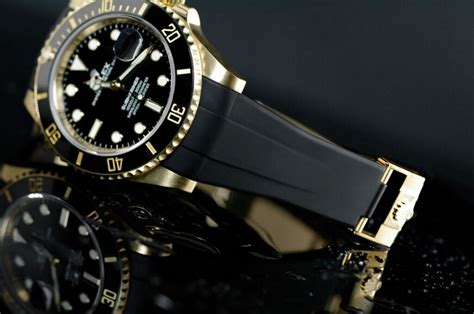 rolex gold black strap|rolex strap types.